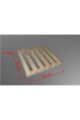 Ahşap Tekli Nihale Izgara 1 Adet 20x20x2