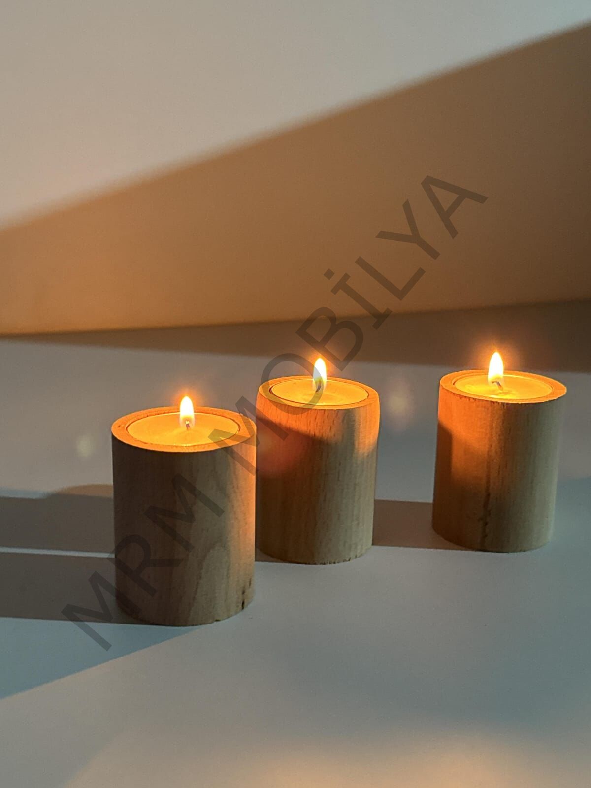 Mumluk 5x6cm Doğal Boyanabilir Tealight