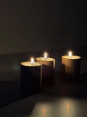 Mumluk 5x6cm Doğal Boyanabilir Tealight