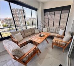 Masif Ahşap Balkon Takımı, Bahçe Takımı, Çay Seti